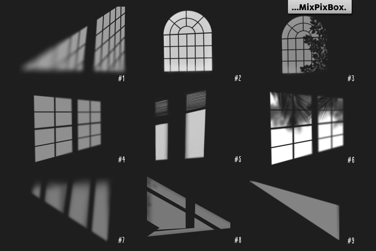 Window Shadow Overlays, an Object Graphic by MixPixBox (Photo 6 of 6)