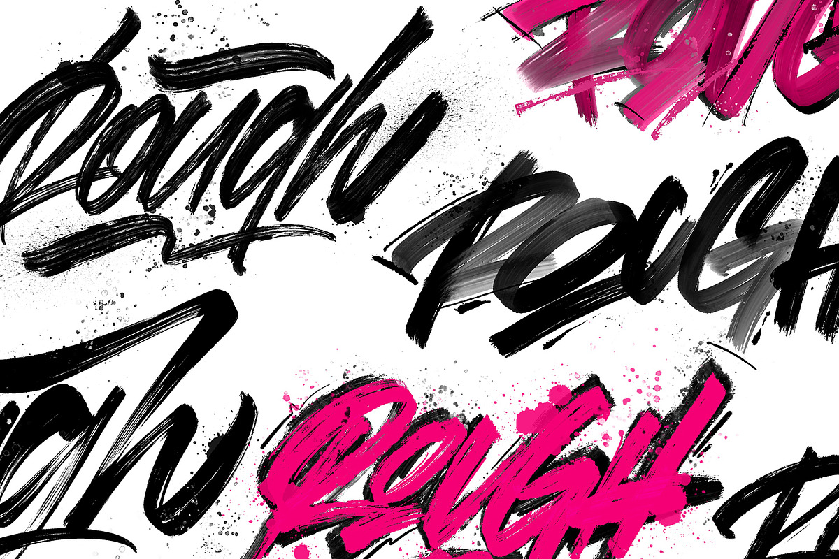 Rough Pack - Brushes For Procreate, a Brush Add-On by Snooze one (Photo 5 of 7)