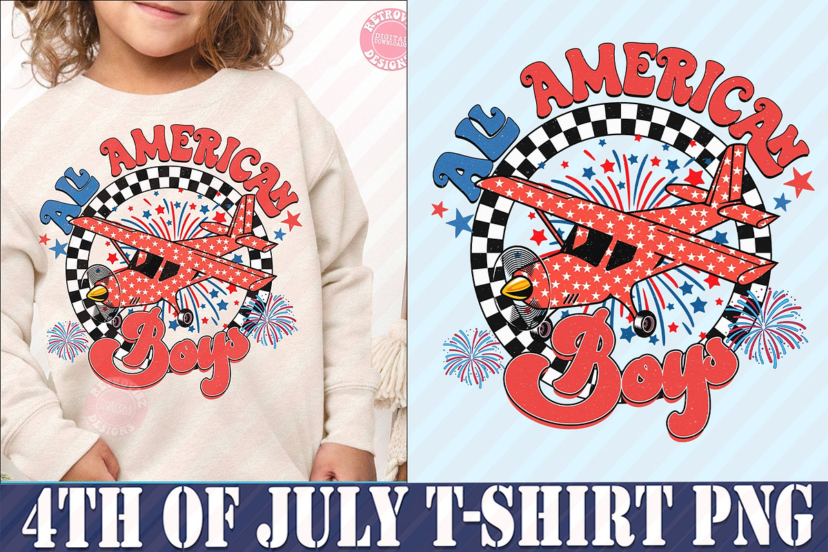 4th of July Kids Png Bundle, an Object Graphic by RETROVIBZDESIGNS (Photo 6 of 7)
