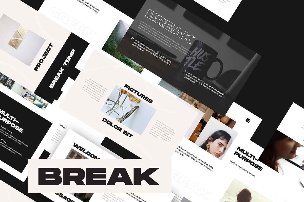 Break - Keynote, a Presentation Template by Dirtytemp Studio