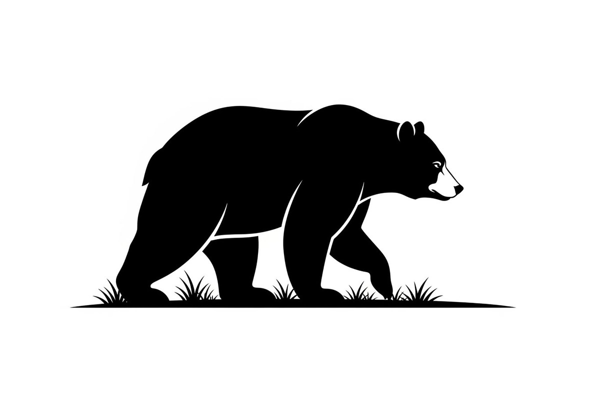 Nature Wildlife Bear Silhouette Bund, an Illustration by Designs_River (Photo 38 of 51)