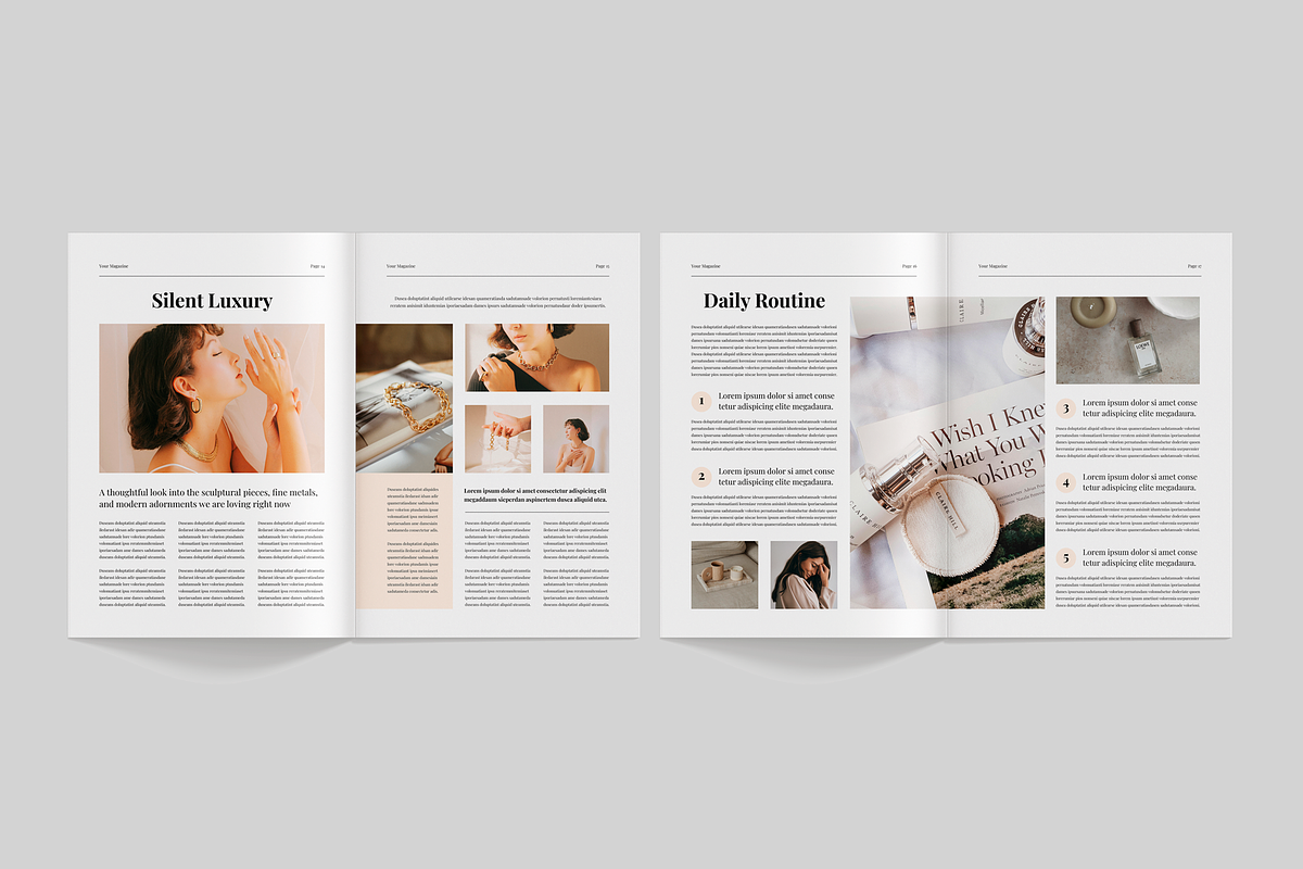 Magazine Layout | Canva & InDesign, a Magazine Template by Leaflove (Photo 7 of 10)