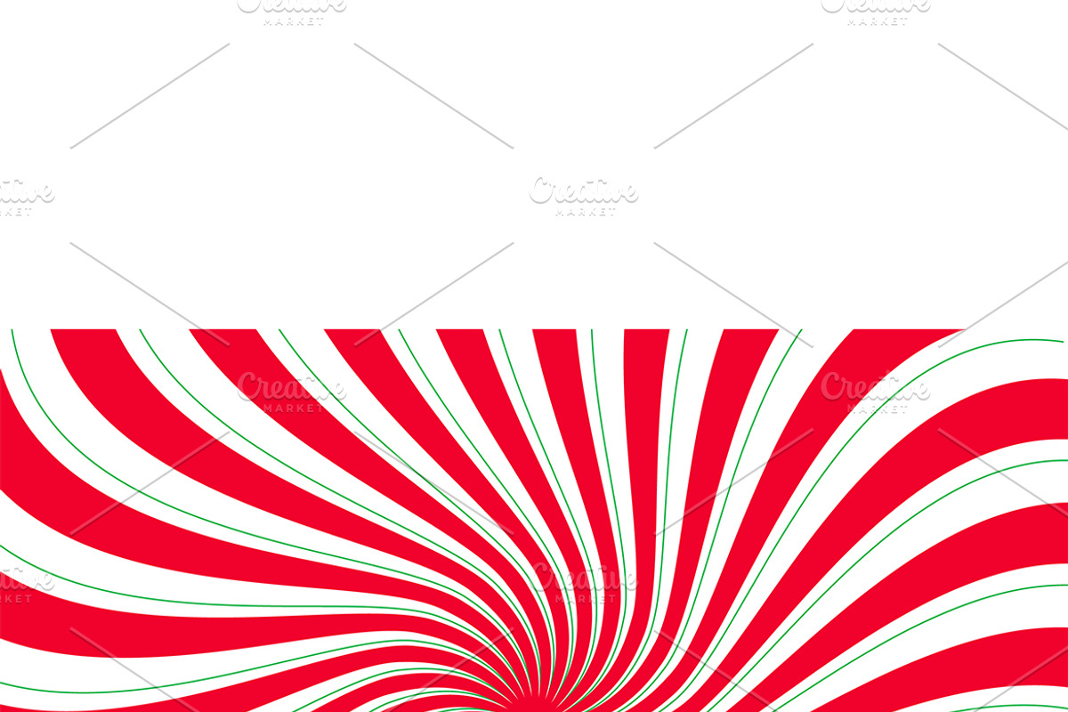 Candy Cane Swirl Background, a Seasonal Illustration by MISS CHATZ (Photo 3 of 3)
