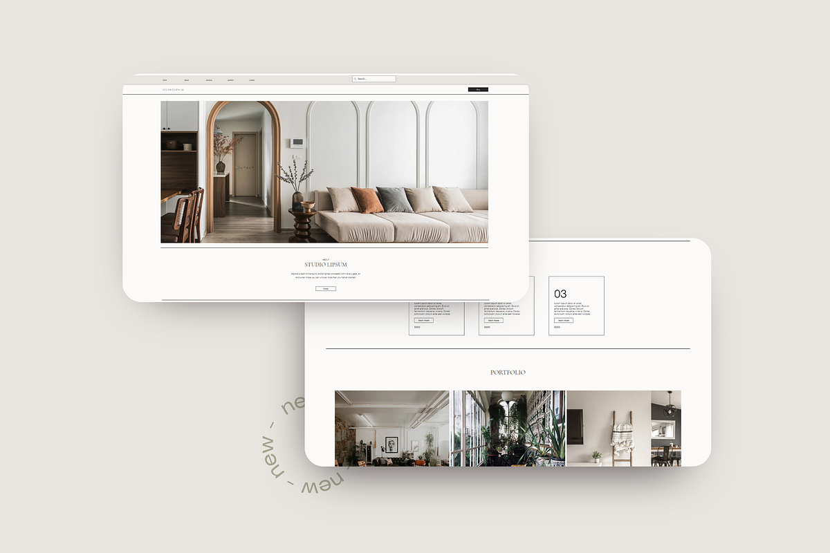 Interior Designer WIX Website, a Wix Template by yesitisprintable (Photo 3 of 6)