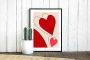 Red hearts flyers|Romantic cards, a Flyer Template by Tati_Kli (Thumbnail 4 of 4)