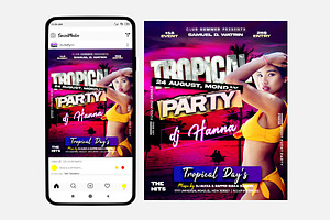 Tropical Party Instagram ( PSD )