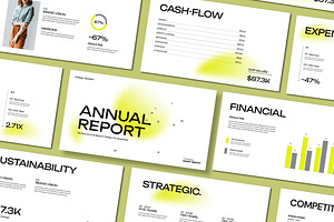 Annual Report Presentation Template, a Presentation Template by Mighty-Slide