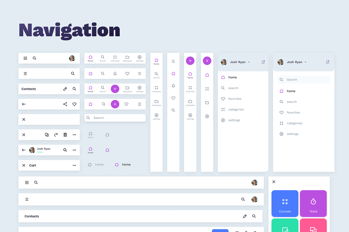 Foxtrot UI kit, an UI Kit Template by Tristero (Photo 9 of 16)