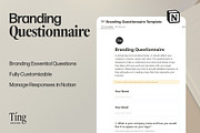 Branding Questionnaire in Notion, a Branding & Logo Template by TingDesign Studio (Thumbnail 1 of 2)
