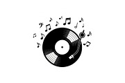 Vintage Vinyl Record & Turntable Bun, an Illustration by Creativeshirt (Thumbnail 24 of 31)