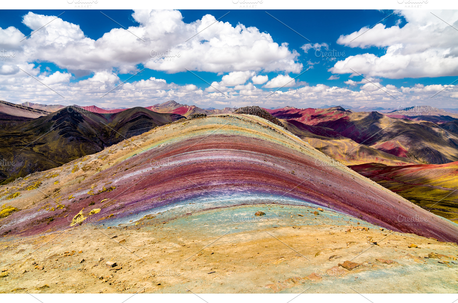 Palccoyo Rainbow Mountains in Peru, a Nature Photo by Leonid Andronov