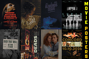 Movie Poster Photoshop Templates, a Social Media Template by Chipshpow Graphics (Thumbnail 7 of 10)