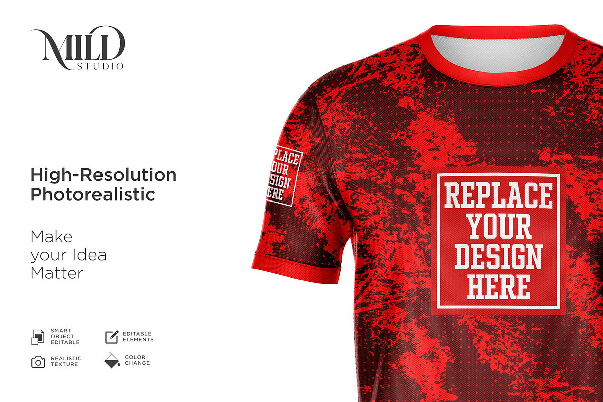 Short Sleeve Jersey Set Mockup, a Shirt Mockup by Mildstudio (Photo 6 of 9)