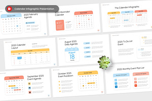 2025 Calendar Infographic PPT, a Presentation Template by Antstheme