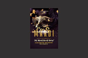 Carnival Mardi Gras Flyer, a Flyer Template by DSGraphicDesign