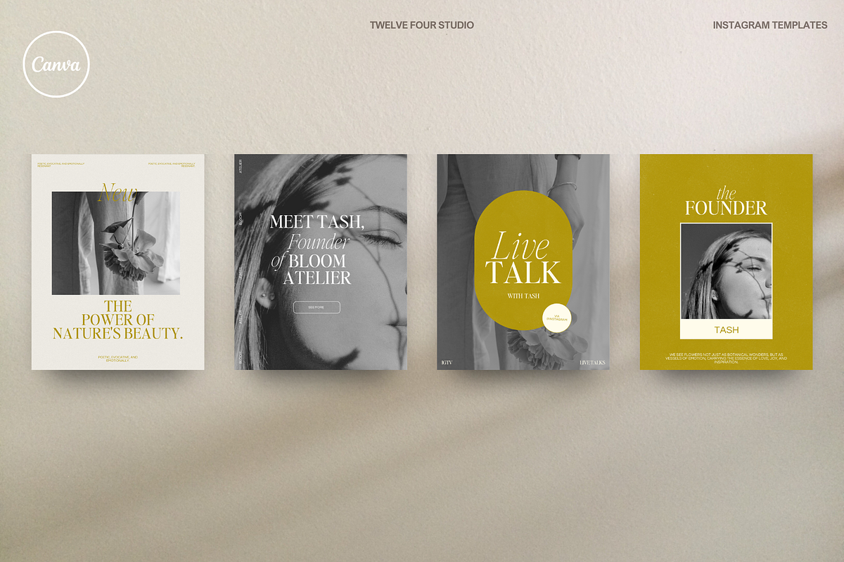 Flora Aesthetic Instagram Feed Posts, a Social Media Template by Twelve Four Studio (Photo 6 of 9)