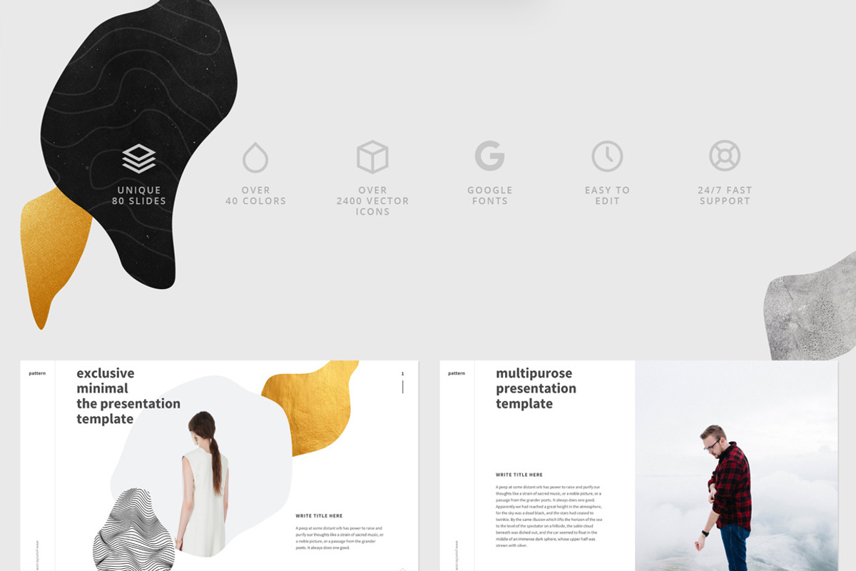 PATTERN Powerpoint Template, a Presentation Template by ShapeSlide