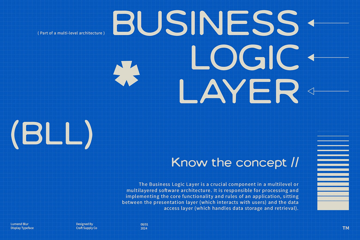 Lumend Blur, a Sans Serif Font by Craft Supply Co. (Photo 6 of 8)