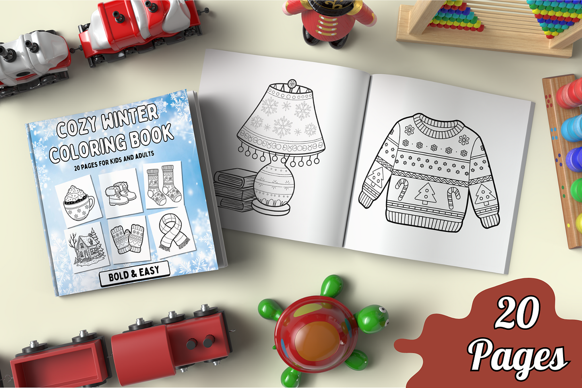 Cozy Winter Coloring Book, an Education Illustration by Ammar Arts (Photo 1 of 2)