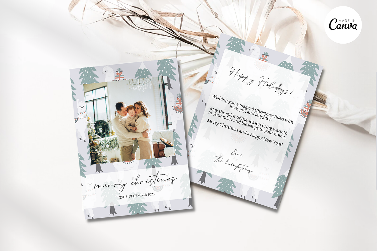DIY Photo Collage Christmas Card-C5, a Card Template by ReneeW1 (Photo 4 of 6)