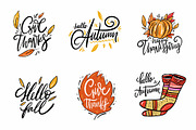 Autumn Lettering & Illustrations, a Seasonal Illustration by Oktyabr (Thumbnail 4 of 7)