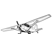 Rugged bush plane showcasing, a Transportation Illustration by LogosDen (Thumbnail 3 of 3)