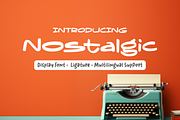 Nostalgic - Display, a Handwritten Font by Dumadistyle (Thumbnail 1 of 9)