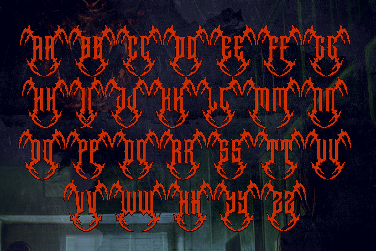 DRAKENHOLD Black Metal Display, a Blackletter Font by dansdesign (Photo 5 of 12)