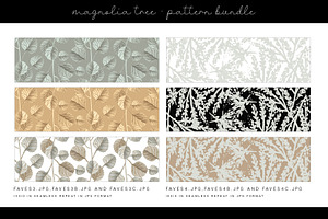 Magnolia Tree Digital Paper DH