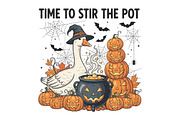 Time To Stir The Pot PNG Goose, an Illustration by CraftArtStudio (Thumbnail 1 of 4)