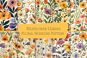 Wildflower Garden Seamless Pattern, a Pattern Graphic by UniqueMe (Thumbnail 2 of 14)