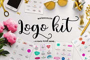 Watercolor Logo Kit + 8 Fonts!, a Branding & Logo Template by BilberryCreates (Thumbnail 10 of 10)