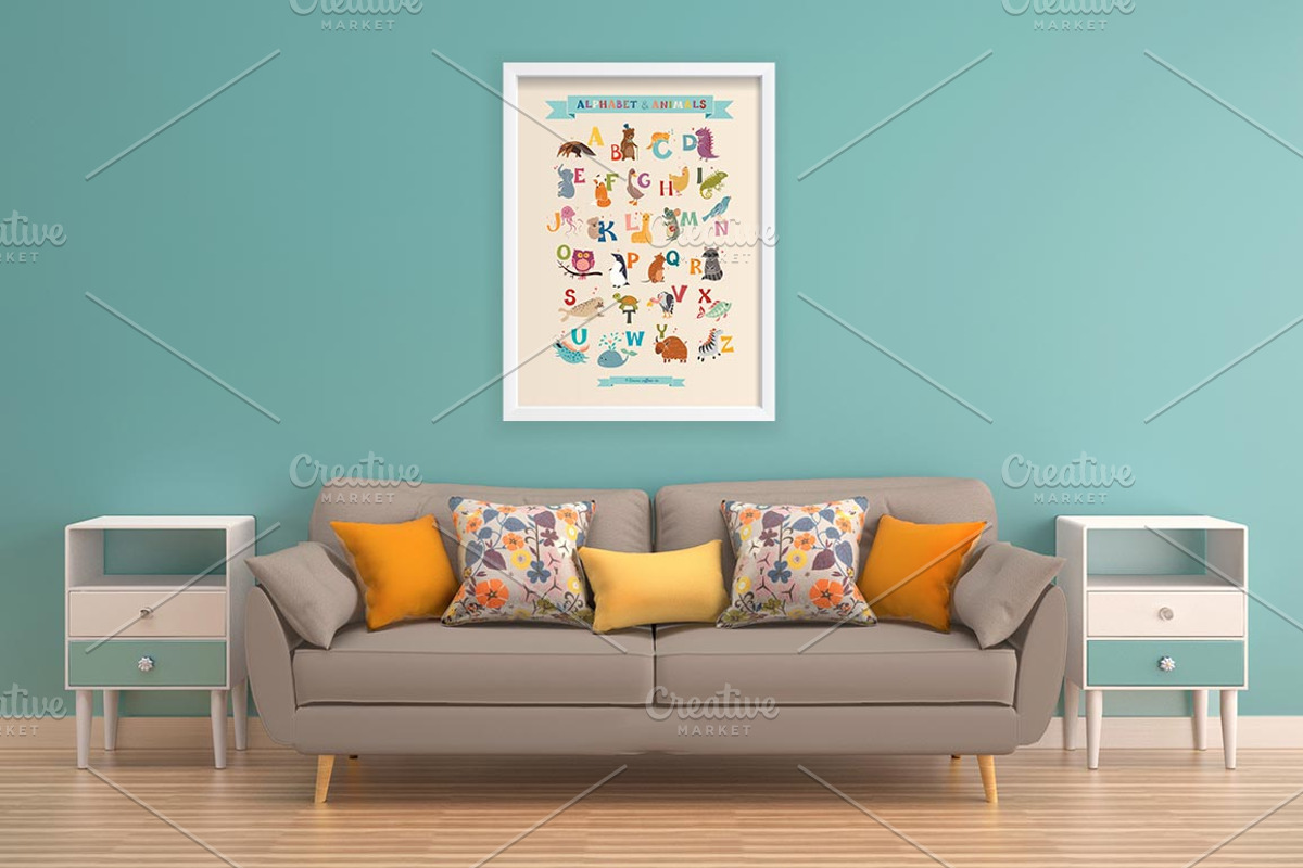 Cute animal English alphabet, an Animal Illustration by Rimma (Photo 1 of 4)