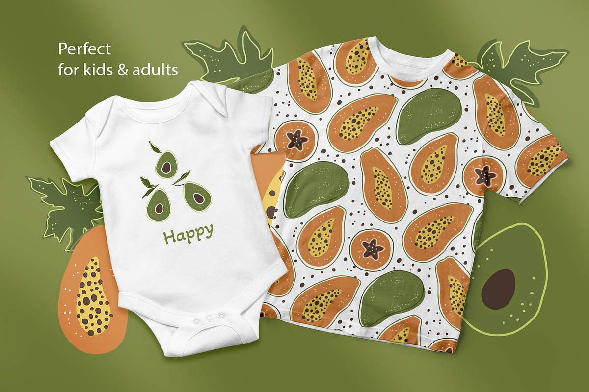 Summer fruits. Big graphic set., an Illustration by ClipArtRoom (Photo 2 of 8)