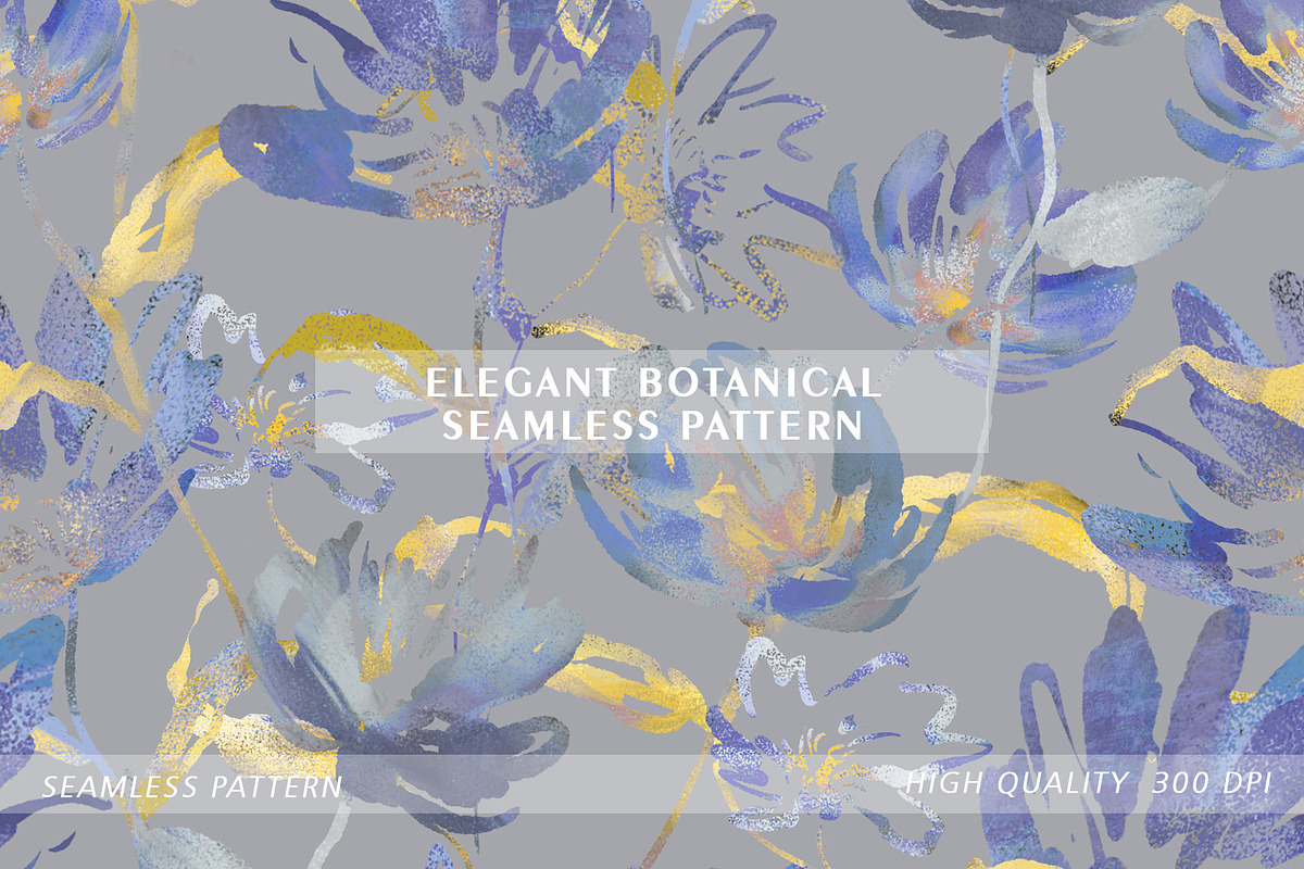 ELEGANT BOTANICAL SEAMLESS DESIGN, a Pattern Graphic by MartinShop (Photo 1 of 10)