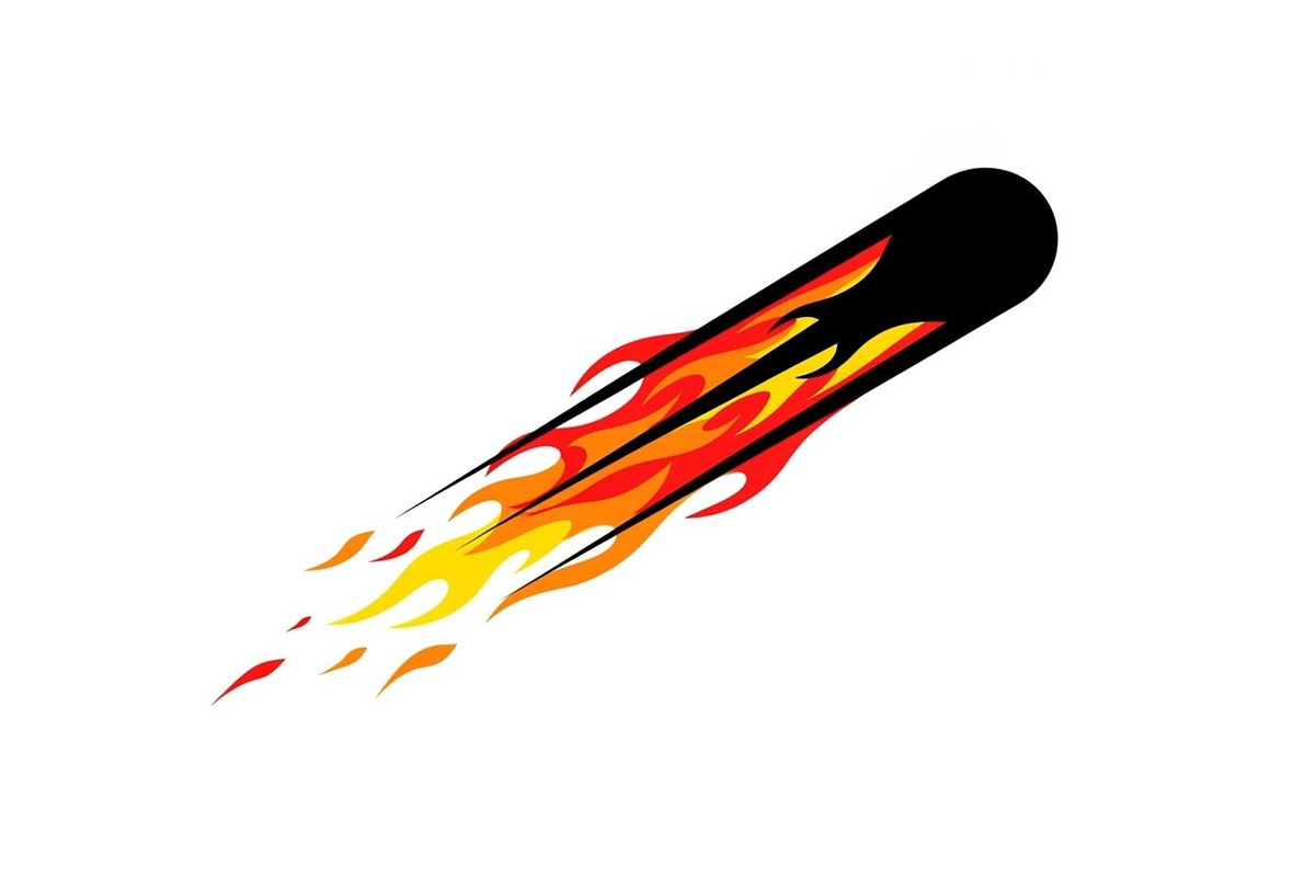 Fire Meteor Comet Silhouette Bundle, an Illustration by Designs_River (Photo 23 of 51)