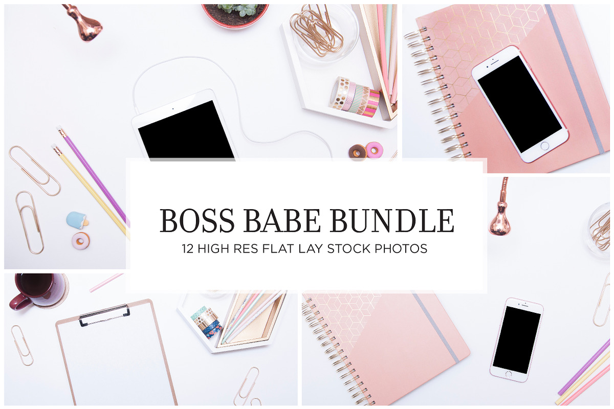 Boss Babe Flat Lay Stock Bundle, a Business Photo by r.r.palacios (Photo 1 of 6)