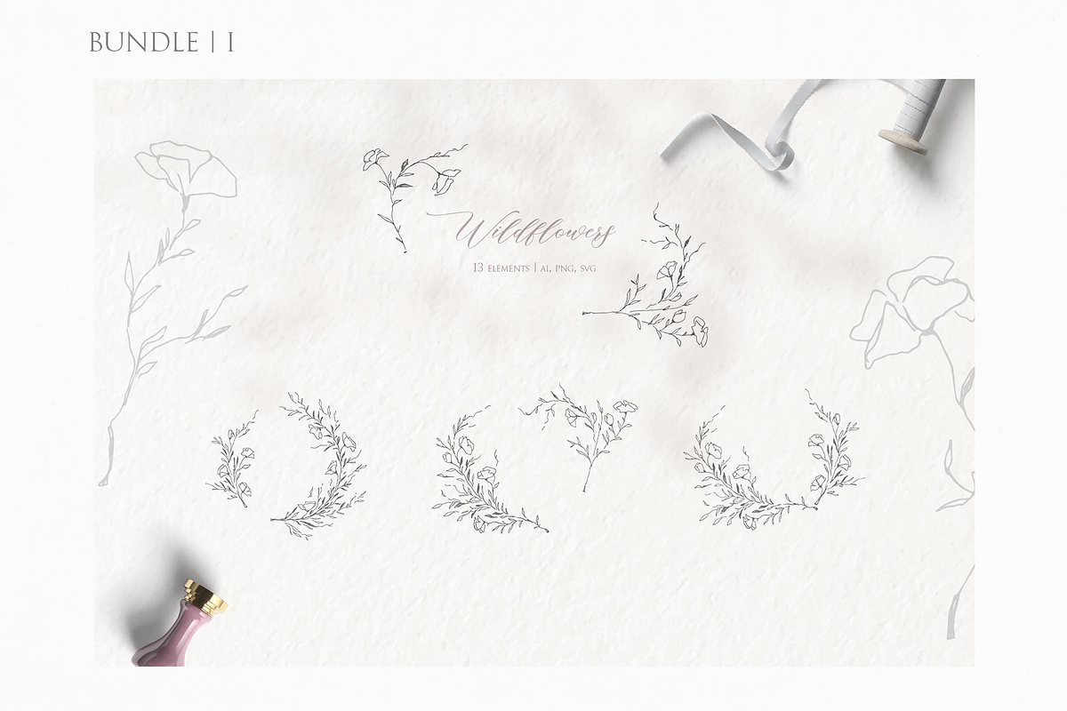 Line wedding art - BUNDLE II, a Decorative Illustration by Summer Nightingale Art (Photo 2 of 15)