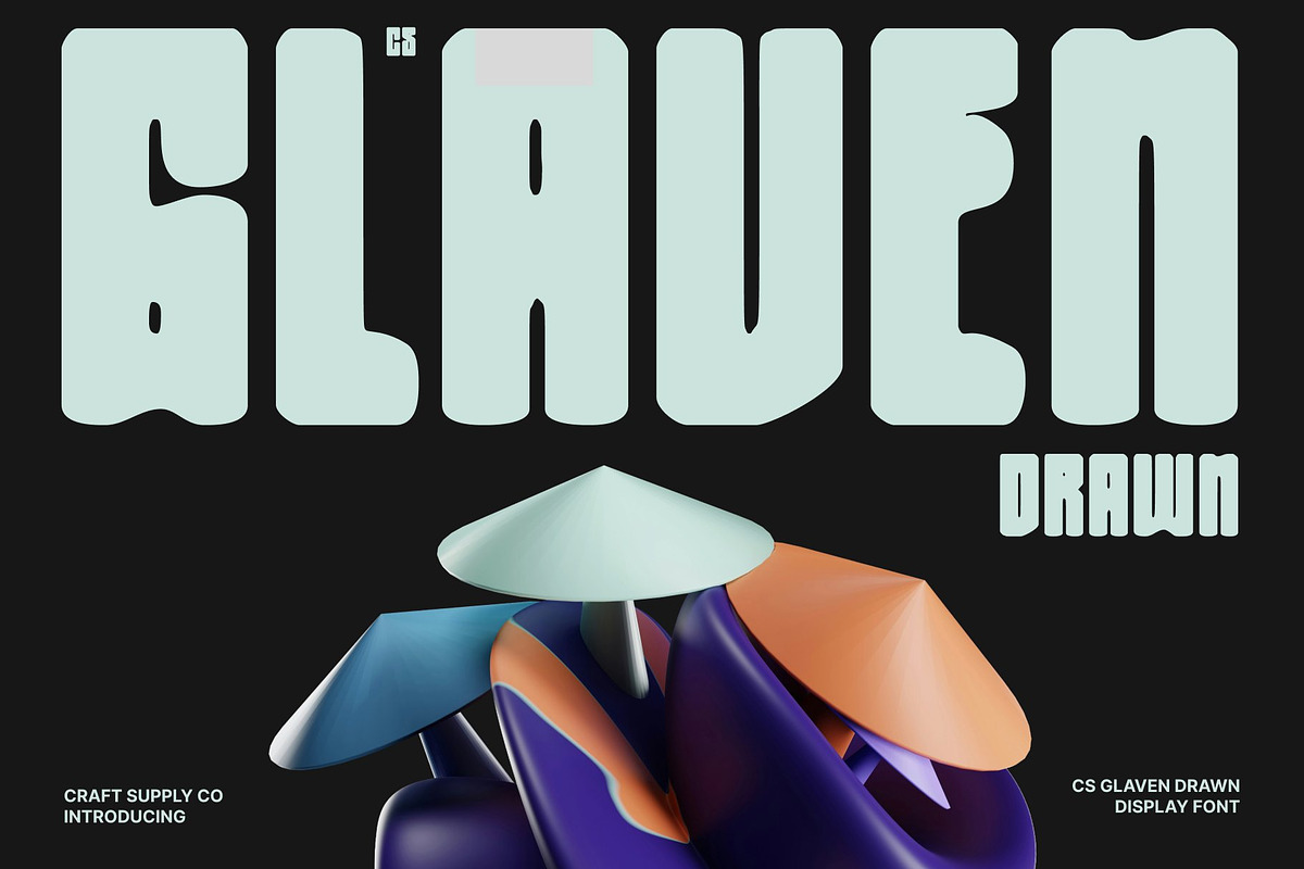 CS Glaven Drawn, a Sans Serif Font by Craft Supply Co. (Photo 1 of 8)