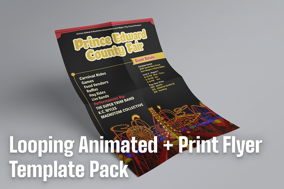 Coaster Animated Handout Template, a Marketing Template by Hit Pictures (Photo 1 of 4)