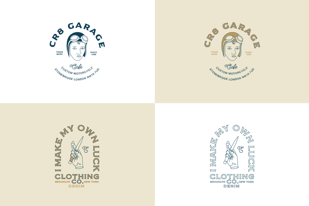 16 Hipster Logo Templates, a Branding & Logo Template by Liviu (Photo 5 of 13)
