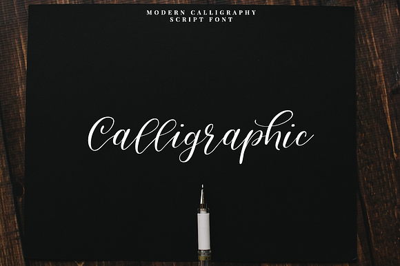Calligraphic/Modern calligraphy font preview 8