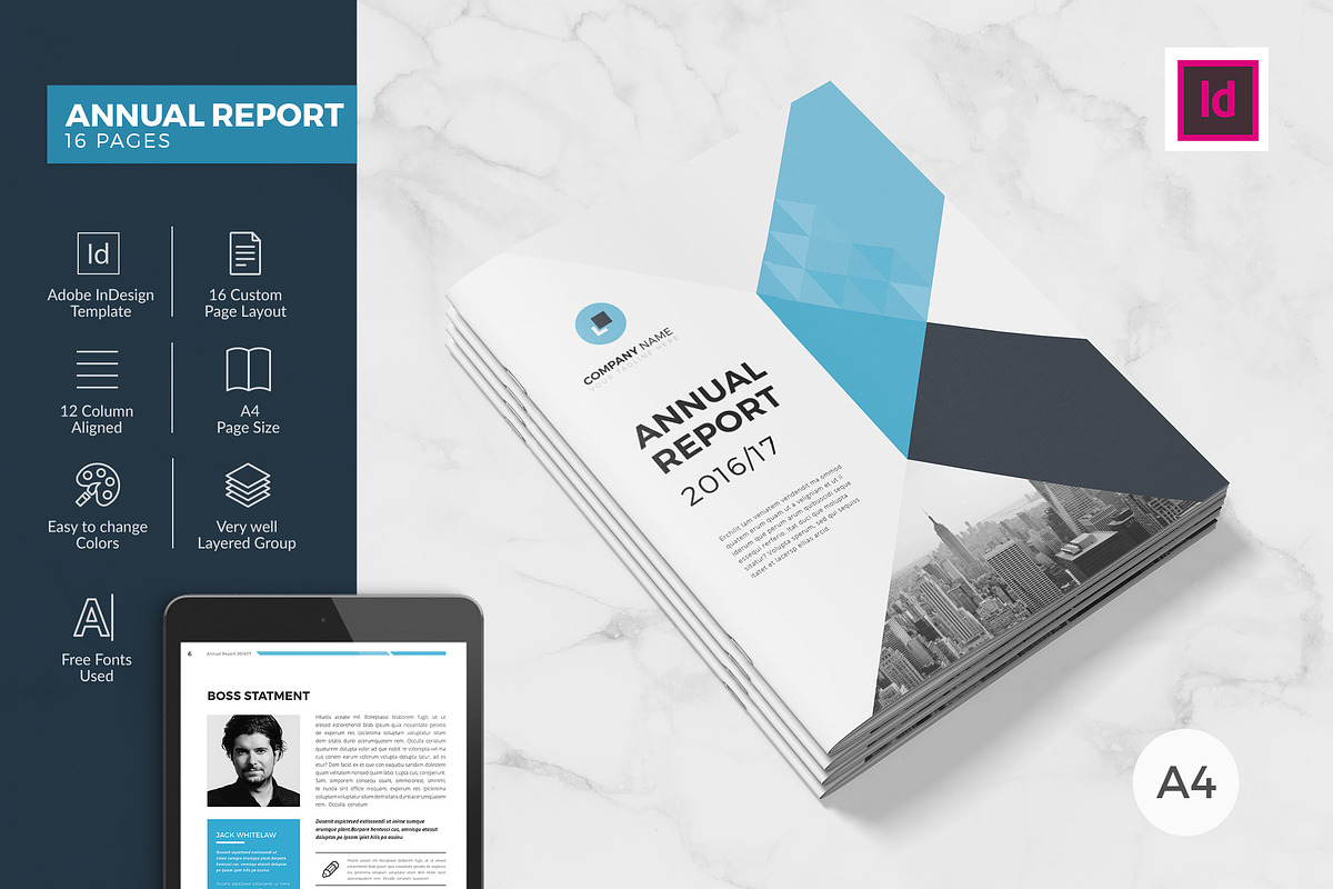 The Annual Report 16 Pages, a Brochure Template by BrochuresFactory (Photo 1 of 4)