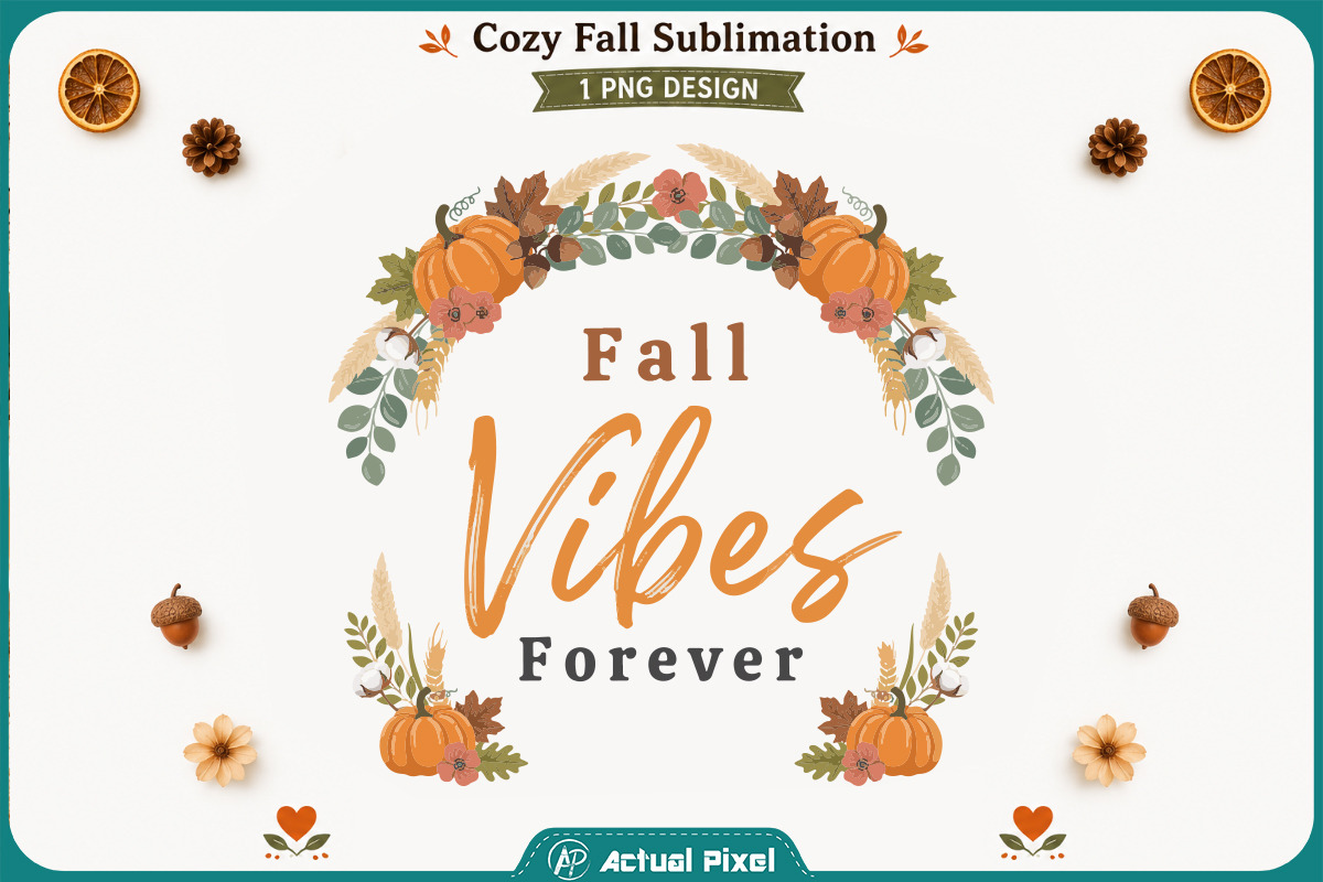 Cozy Fall Sublimation Quotes Bundle, a Seasonal Illustration by Actual Pixel (Photo 11 of 20)