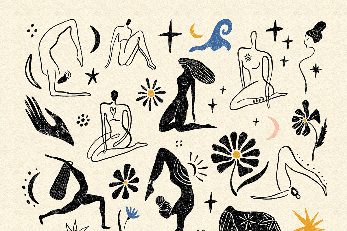 Yoga Bundle, a Healthcare Illustration by Annie Konst (Photo 2 of 18)