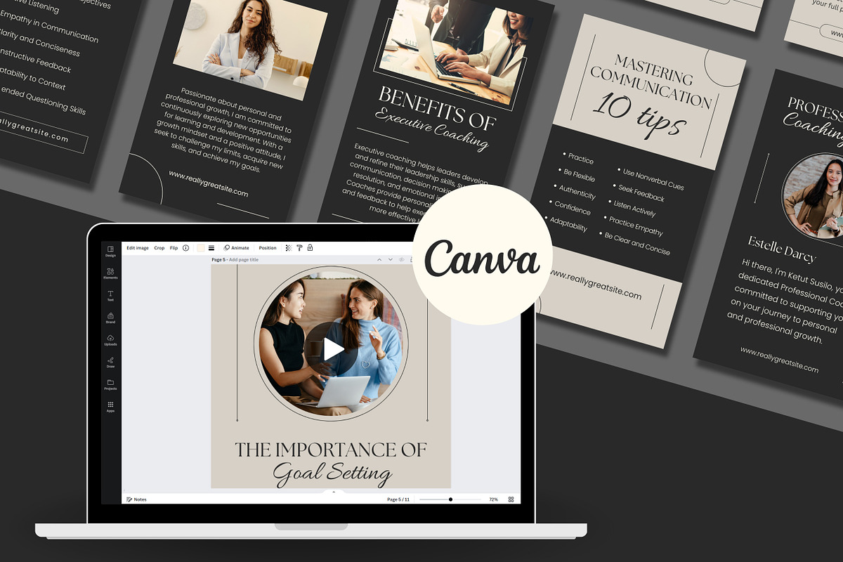 10 Coaching Instagram Reels, a Templates & Theme by TemplateCastleStore (Photo 5 of 10)