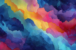 Colorful abstract watercolor pattern, a Photo by Pavel_design
