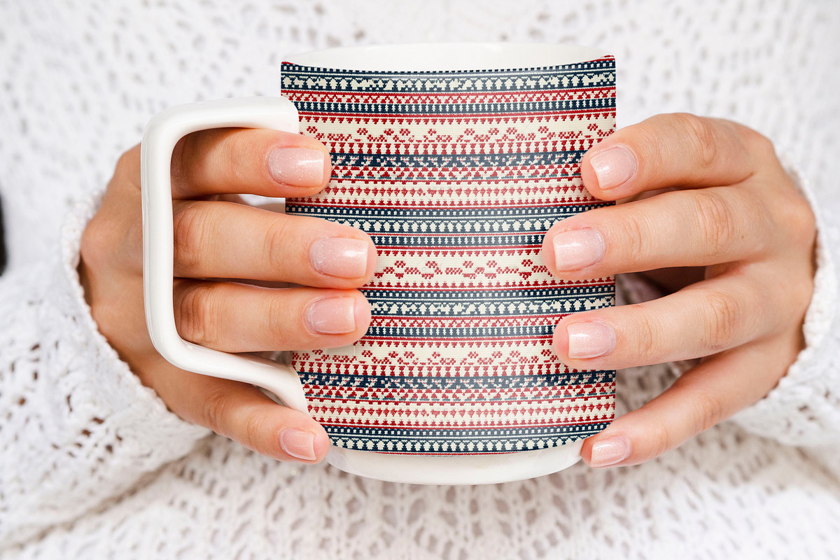 Seamless Fair Isle Nordic Papers, a Pattern Graphic by ThingsbyLary (Photo 4 of 10)
