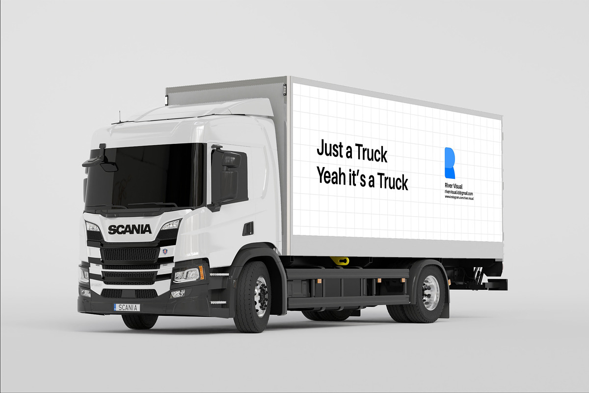 Branding Mockup Truck Mockup Plain, an Advertising Mockup by River Visual (Photo 2 of 7)