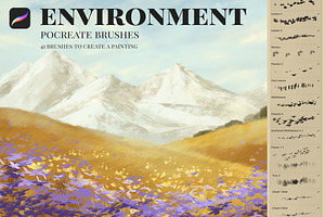 Environment Procreate brushes